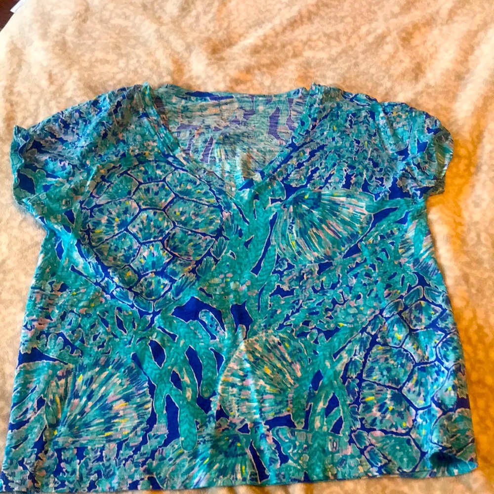 Lilly turtle cotton tee